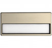 Бейдж с окном для сменной информации, крепление магнит, 68х32 мм, окно 63х14 (золото)
