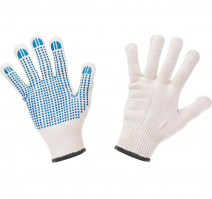 Перчатки ХБ с ПВХ 'Точка', Эксперт, 5 н., 10 кл (10/400)