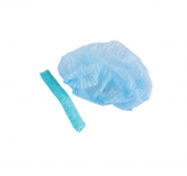 Шапочка-Шарлотта (нетканый материал) 100шт/упак, голубая