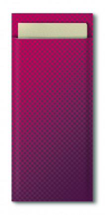 Конверт для столовых приборов Tork, Advanced, 100 листов, 39х23 см, бордо с кремовой салфеткой