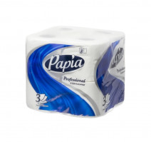 Туалетная бумага 3сл 8рул/упак Papia белая (5060404)