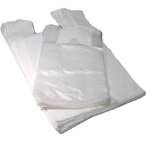 Пакет-майка 42+20*75см, 15мкм, ПНД, 100шт, белый 1/15