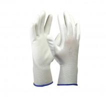 Перчатки нейлоновые трикотажные, белые