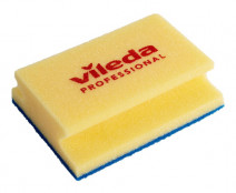 Vileda Губка Деликатная с синим абразивом