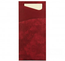 Конверт+салфетка DUNI 33х33, 2 сл, 100шт/упак бордо/ваниль