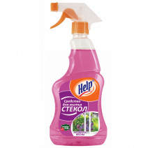 Средство для мытья окон, стекла и зеркал АРОМАТ ВЕСНЫ HELP 500 мл курок 1/12