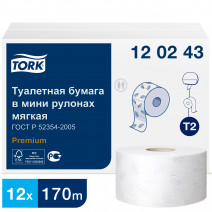 Tork туалетная бумага в мини рулонах мягкая