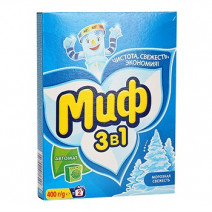 Стиральный порошок автомат 3в1 МОРОЗНАЯ СВЕЖЕСТЬ МИФ 400гр