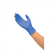 Перчатки нитрил неопудренные, рр 8-М, синий, 100пар