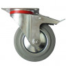 Промышленное поворотное колесо с площадочным креплением (с тормозом), 5001160DB