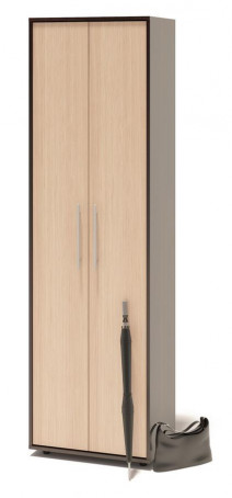 Шкаф распашной Сокол ШО-1 Корпус Венге / Фасад Беленый дуб