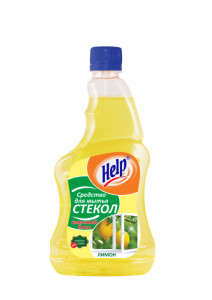 Средство для мытья окон, стекла и зеркал ЛИМОН HELP 500 мл запасной блок 1/12