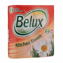 Бумажное полотенце белое BELUX 2сл, 2шт 1/12