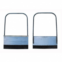 ДВИЖОК снеговой с П-ручк. 750х400мм (2,0) алюм. с широкой планкой 12см 65Г длинная ручка