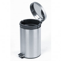 Контейнер для мусора с педалью полированная 12л 1/4