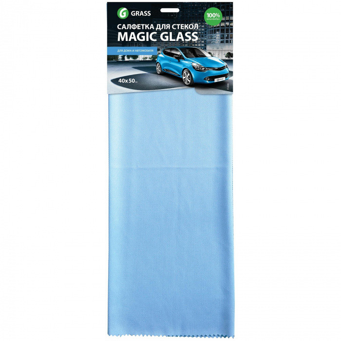 Салфетка из микрофибры для стекла MAGIC GLASS 40*50см 1/10