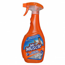 Чистящее средство для уборки ванной 5В1 ЭКСПЕРТ ДЛЯ ВАННОЙ MR MUSCLE 500мл с курком 1/12
