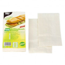 Пакетики пергамент для бутербродов белые PAP STAR 100шт 1/30