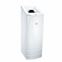 Напольный мусорный бак Ille Press Max, белый пластик