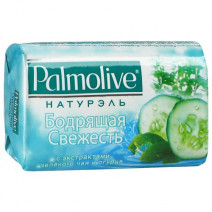 Туалетное мыло PALMOLIVE НАТУРЭЛЬ БОДРЯЩАЯ СВЕЖЕСТЬ ЗЕЛЕНЫЙ ЧАЙ И ОГУРЕЦ 90г 1/6/72