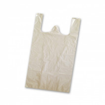 Пакет-майка 28+12*50см, ПНД, 100шт, белый 1/30