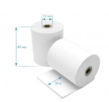 Чековая лента 80х30х12 (30) термо (6 шт.)