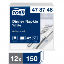 Tork салфетки 39 белые 1/4 сложения