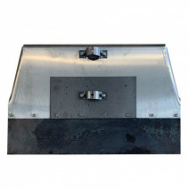 Лопата АН2 3-бор 500*350 с закаленной накладкой 65Г 120мм усиленная с задним креплением