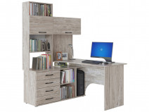 Компьютерный стол Сокол КСТ-14 Дуб Юкон, Левый