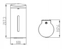 Диспенсер для жидкого мыла сенсорный, сталь, матовый KSITEX ASD-650M 0,65л