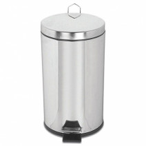 Урна мусорная с педалью 16л, хром