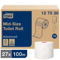 Tork туалетная бумага Mid-size в миди-рулонах