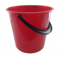 Ведро 10л пластиковое круглое красное