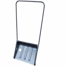 Движок для снега 710*530мм пластиковый, скрепер, с оцинкованной планкой