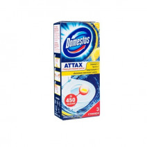 Стикер для унитаза ЛИМОННАЯ СВЕЖЕСТЬ DOMESTOS 3*10гр 1/20