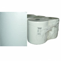 Полотенце бумажное белое ТЕРРАЛАЙН 2сл, 150м, H19,8см, Ø -18/4см 6/1