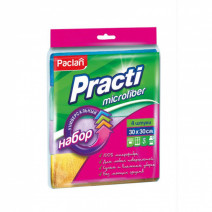 Салфетки микрофибра PRACTI PACLAN 30*30см, 4шт 1/36