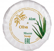 Мыло туалетное Люкс 20г круглое Алоэ и Олива (250 шт.)