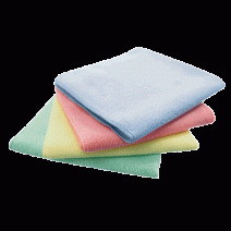 Салфетка микрофибра желтая МИКРО ТАФФ+ VILEDA 38*38см 1/5 1/100