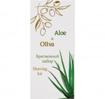 Бритвенный набор эконом картон (станок+гель в саше 8г) Алоэ и Олива (135 шт.)