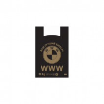 Пакет-майка 43+20х69см, 40мкм, 100шт WWW 1/10