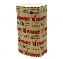 Полотенце бумажное Vслож 1сл 200л/упак ToMoS влагопрочное белое, 15 упак/кор