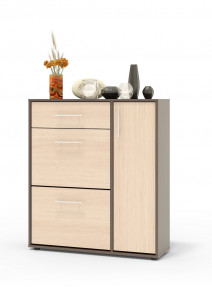 Обувница Сокол ТП-4 Корпус Венге / Фасад Беленый дуб