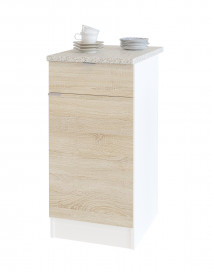 Стол с ящиками Сокол ТК-04.1 Белый / Дуб сонома