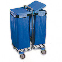 Тележка для сбора мусора с многоразовыми мешками, 400