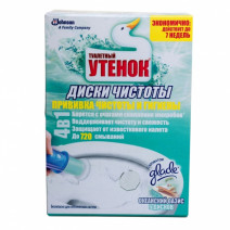Гелевый очиститель для унитаза ОКЕАНСКИЙ ОАЗИС диски чистоты ТУАЛЕТНЫЙ УТЕНОК 38гр 1/5 1/10