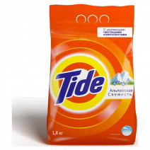 Стиральный порошок для ручной стирки TIDE АЛЬПИЙСКАЯ СВЕЖЕСТЬ 1,8кг 1/8