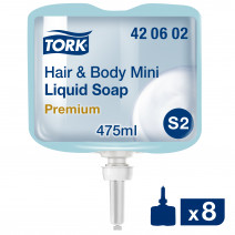 Tork жидкое мыло-гель для тела и волос, мини