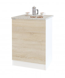 Стол с полками Сокол ТК-06 Белый / Дуб сонома