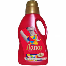 Гель для стирки ЛАСКА ВОССТАНОВЛЕНИЕ ЦВЕТА 1л 1/8